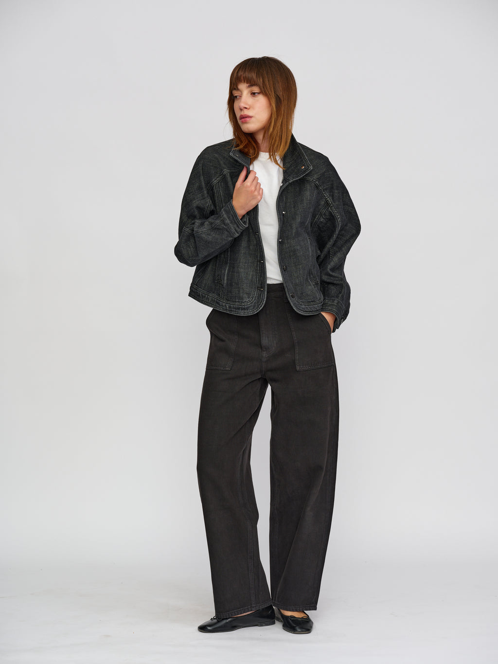 Moon Denim Faded Black Jacket