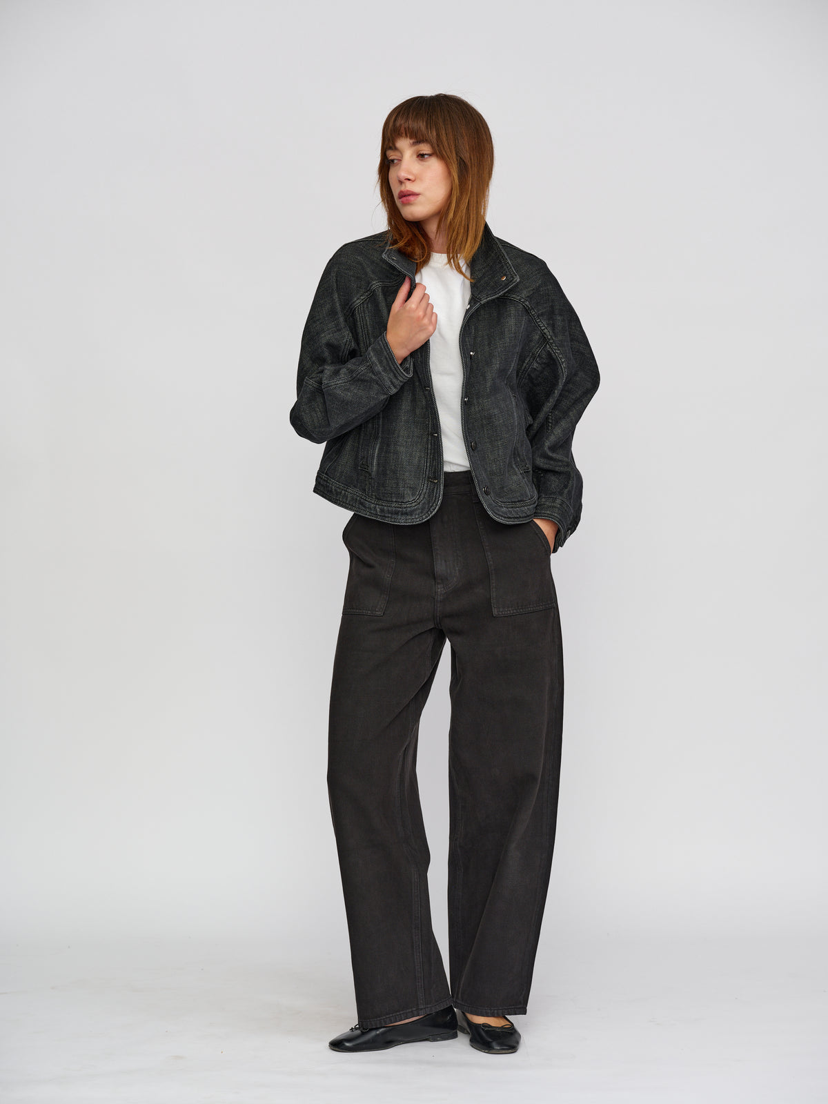 Moon Denim Faded Black Jacket