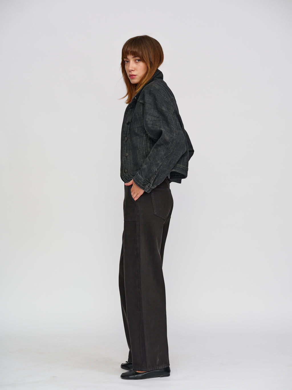 Moon Denim Faded Black Jacket