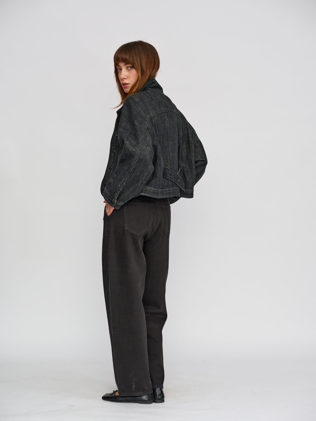 Moon Denim Faded Black Jacket