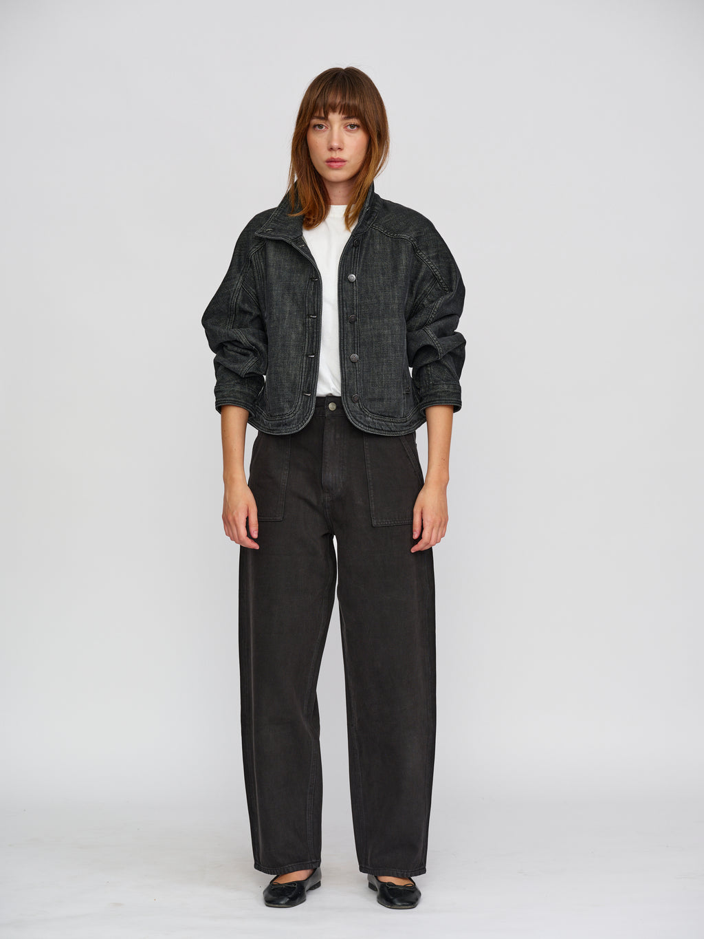 Moon Denim Faded Black Jacket