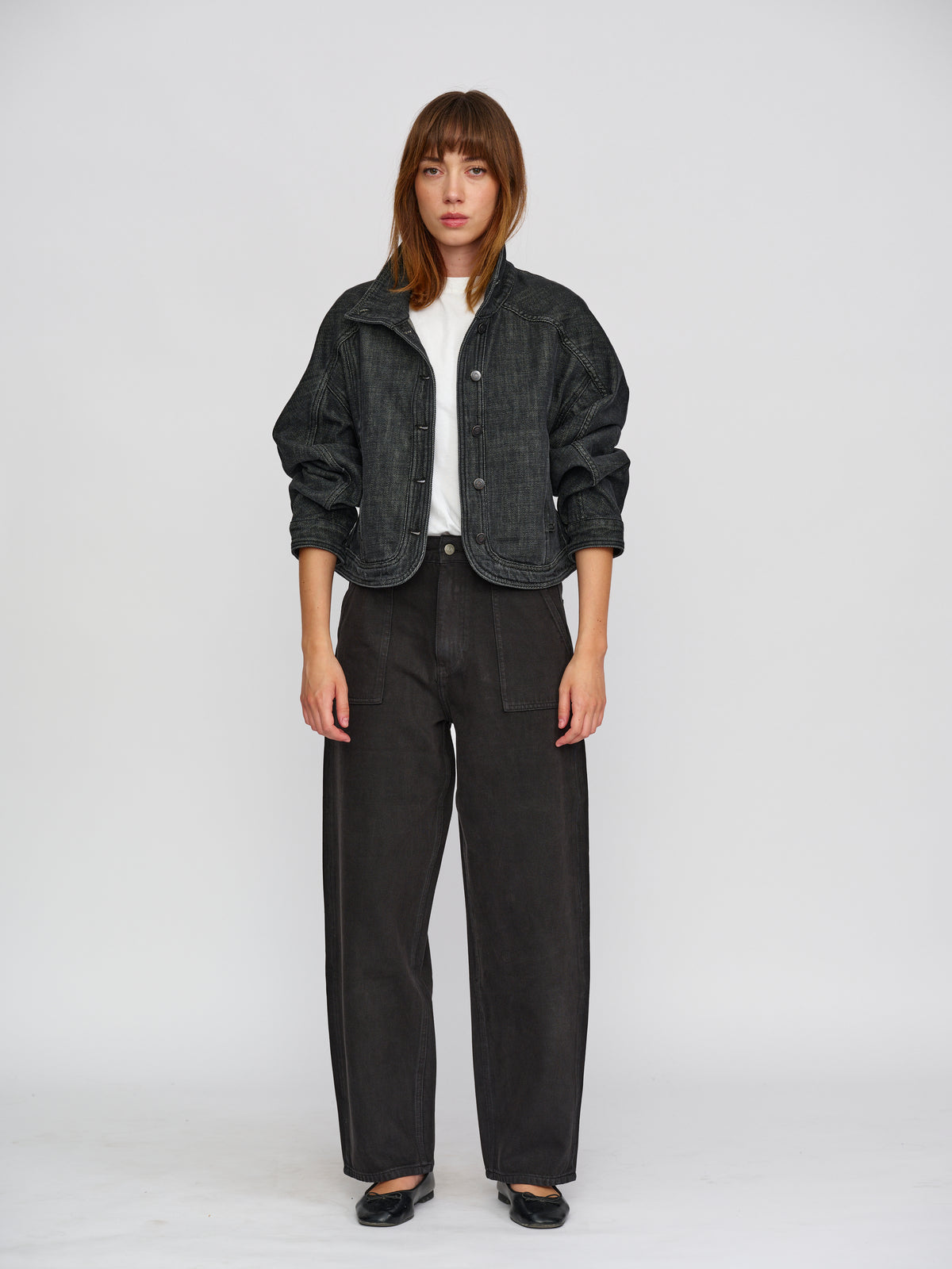 Moon Denim Faded Black Jacket