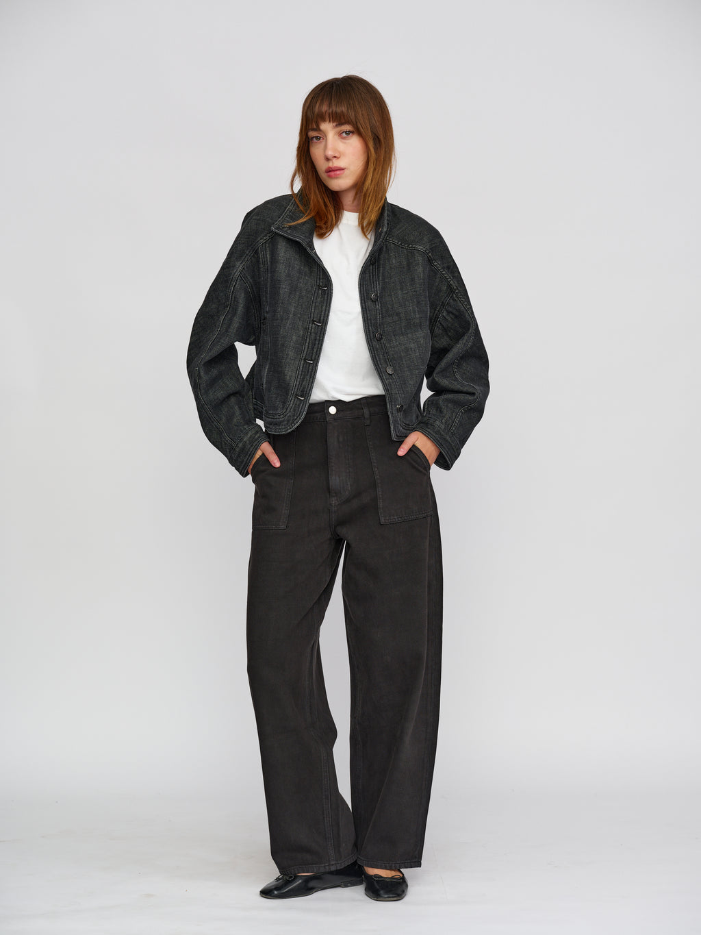 Moon Denim Faded Black Jacket