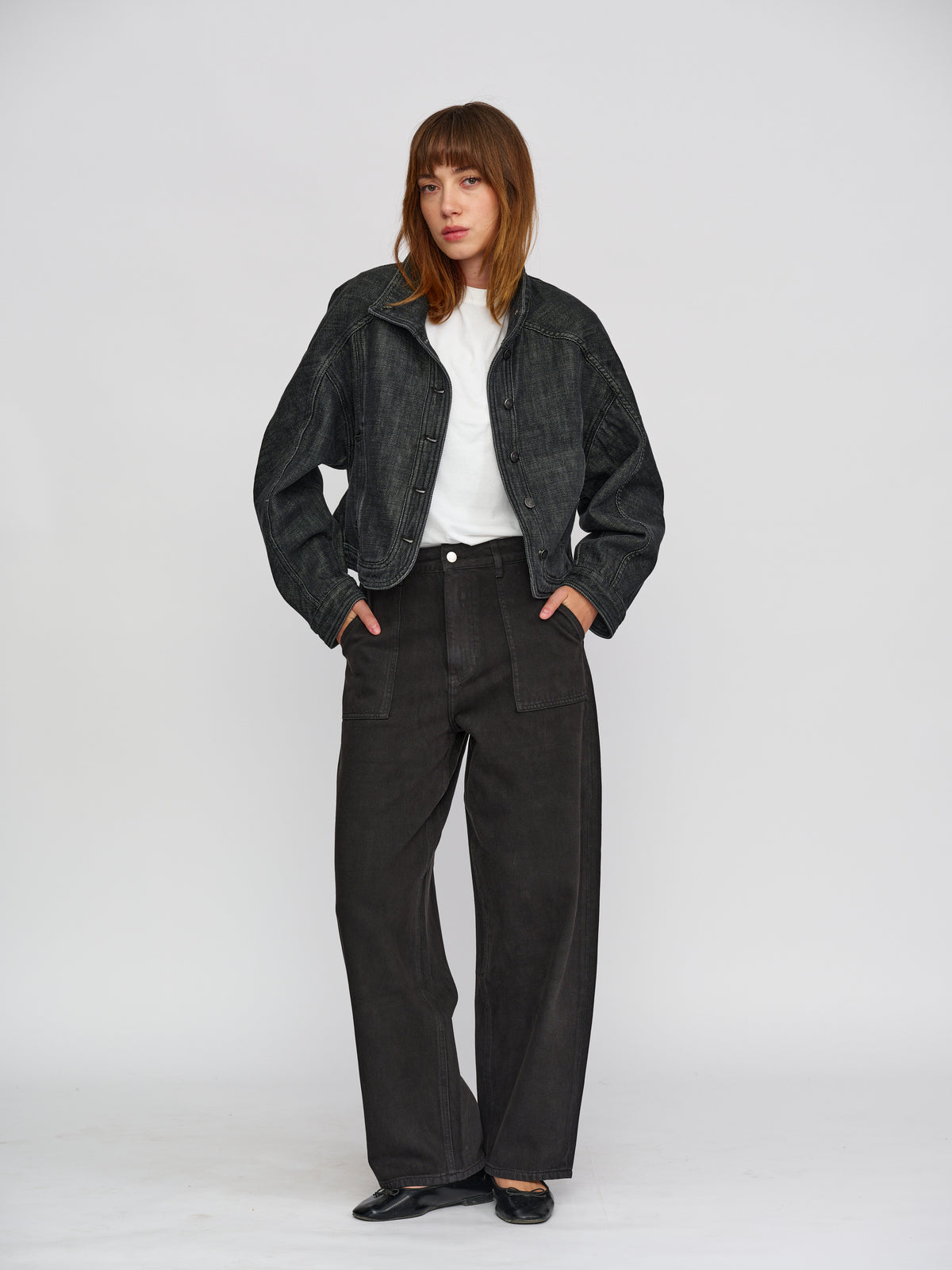 Moon Denim Faded Black Jacket