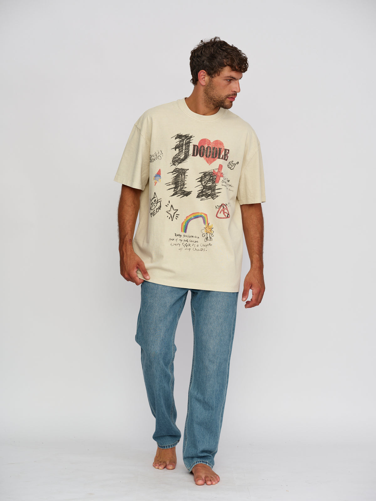 Rigel Printed heavy T shirt
