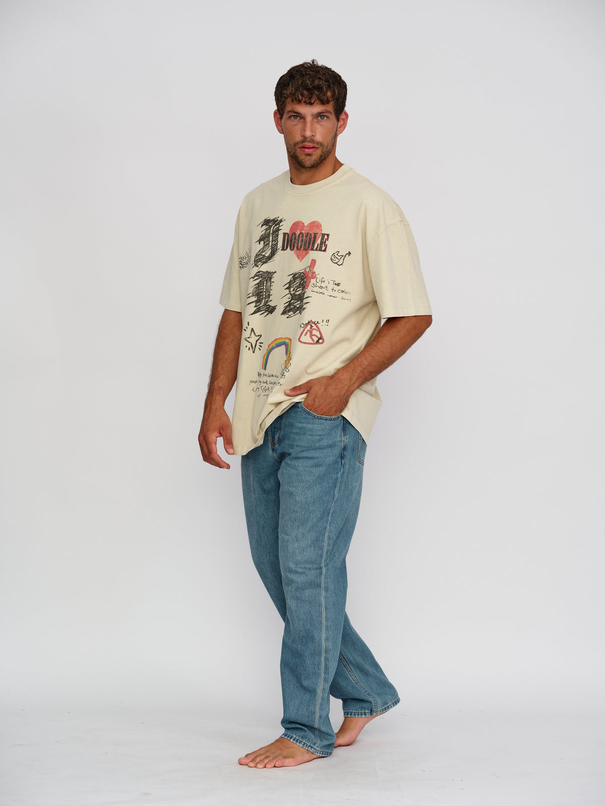 Rigel Printed heavy T shirt
