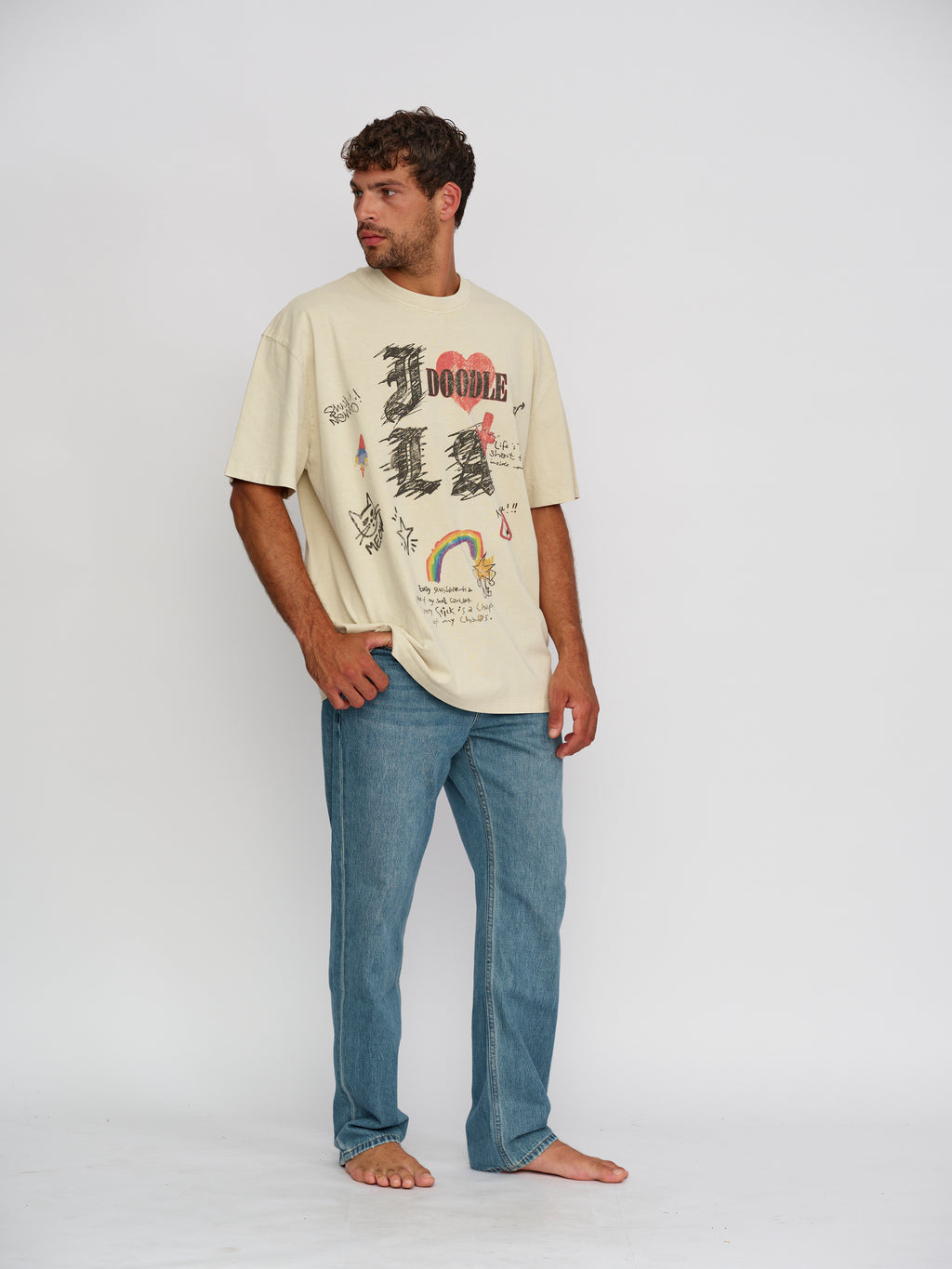 Rigel Printed heavy T shirt