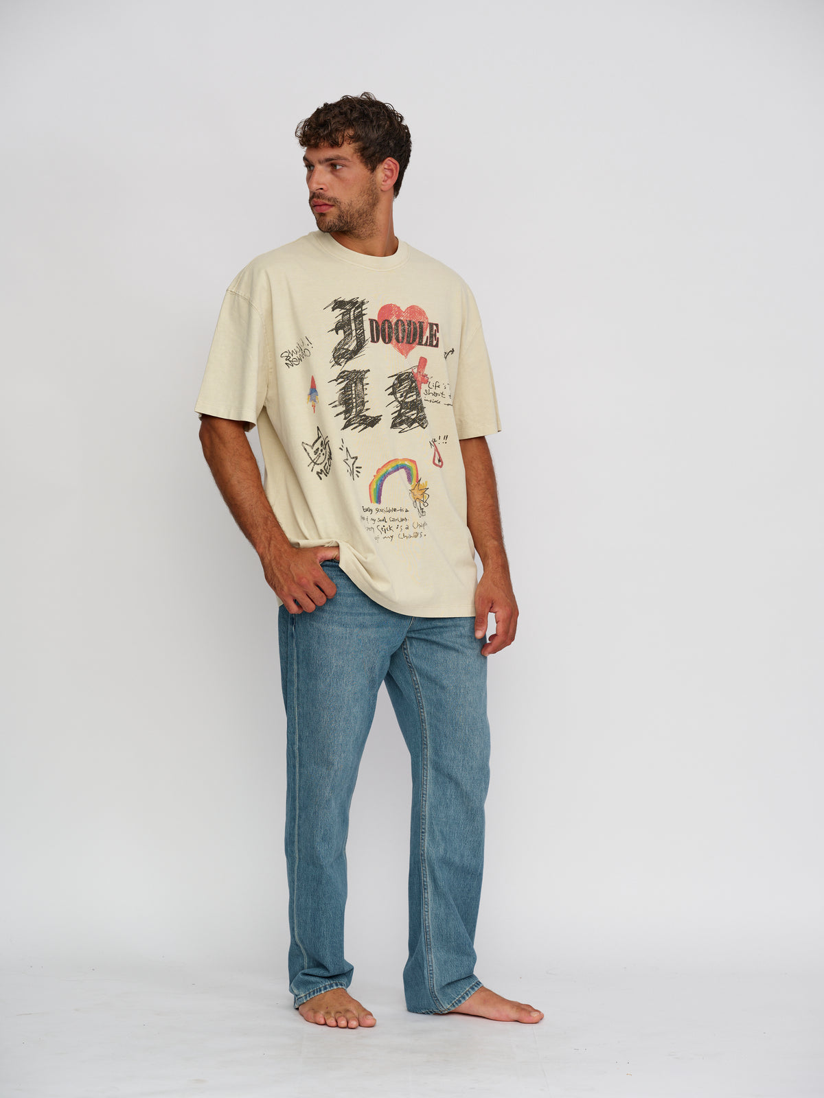 Rigel Printed heavy T shirt