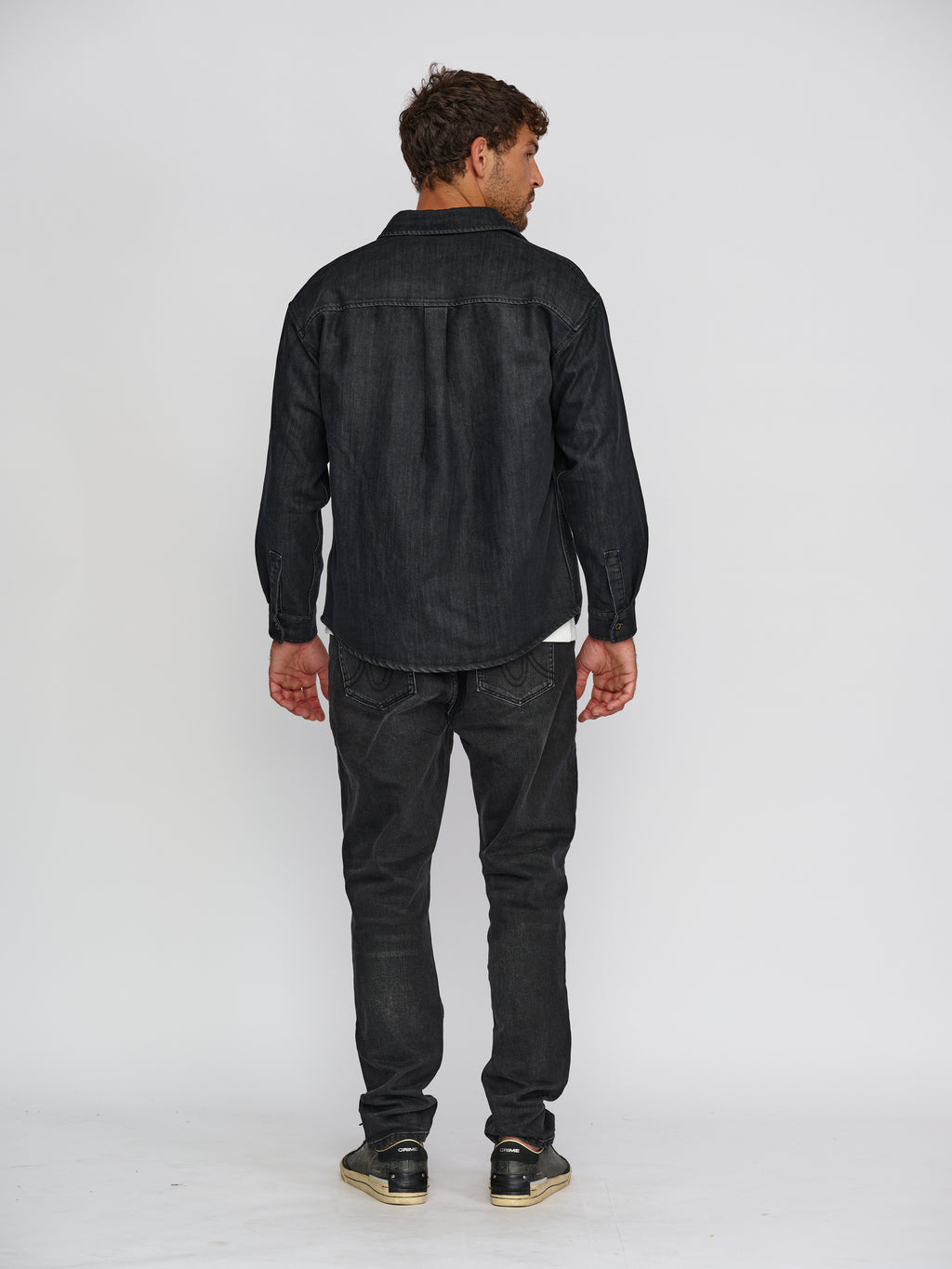 Pluto Black Denim Overshirt