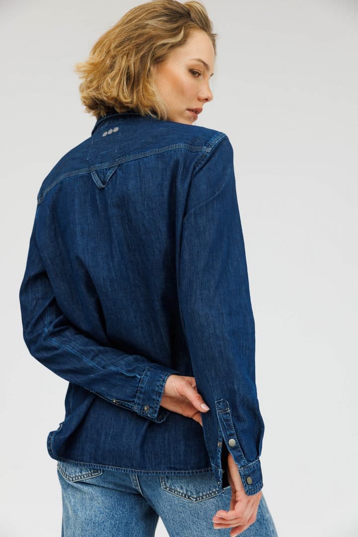 Image: Blue Denim Shirin Shirt