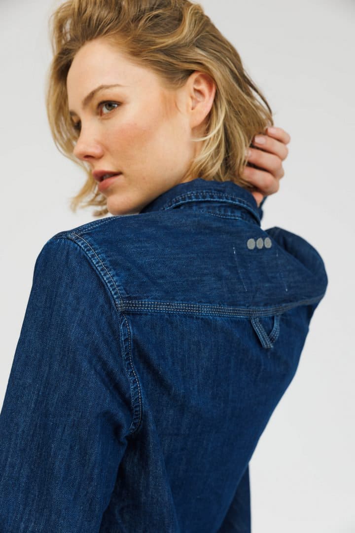 Image: Blue Denim Shirin Shirt