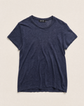 Nicky Linen T shirt Navy image 0